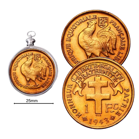 Image de Medaillon (pendentif) Honneur Patrie Argent-Cuivre