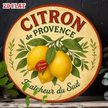 Image de Plaque ronde Citrons de Provence