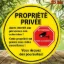 Image de Plaque ronde metal propriete prive