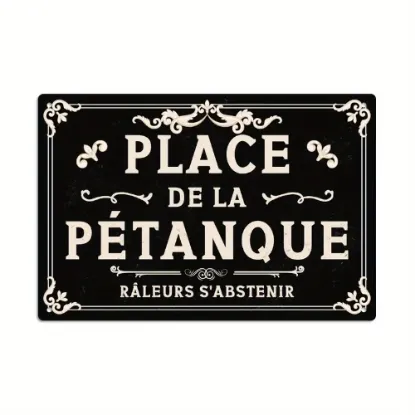 Image de Plaque metal place de la petanque