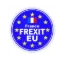 Image de Autocollant Frexit Rond 8 cm