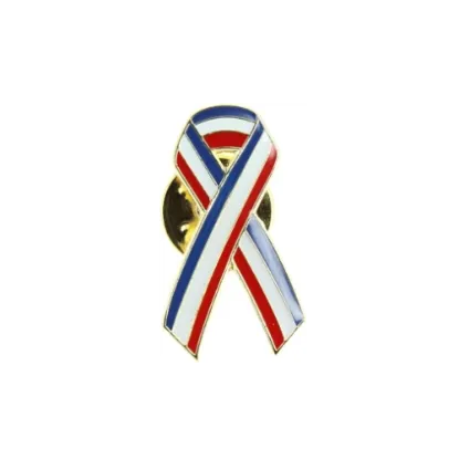 Image de Broche pin ruban drapeau Francais 2 cm